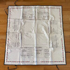 Vintage Bridge Rules Vinyl Card Table Cover by Bridge Teacher Charles H. Goren